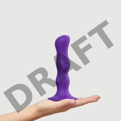 Фаллоимитатор Strap-On-Me Dildo Geisha Ball фиолетовый M, 16,5 см