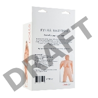 Кукла надувная Dolls-X by TOYFA Isabella, толстушка, с двумя отверстиями, блондинка, 160 см