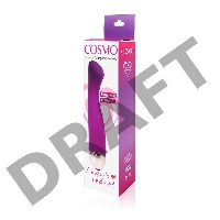 Фиолетовый силиконовый вибратор Cosmo с 20 режимами вибрации - 15,5 см. 