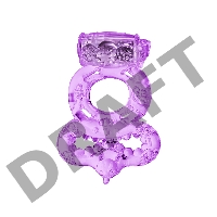 Виброкольцо TOYFA, TPE, фиолетовый