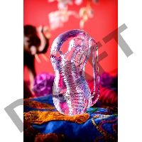 Мастурбатор нереалистичный Lingam by TOYFA  Indira, TPE, прозрачный, 14 см