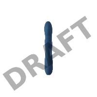 Aylin Dark Blue Вибростимулятор со встроенным аккумулятором