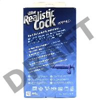 Вибромассажер реалистик 8 с мошонкой на присоске The Realistic Cock UR3 Vibrating 8” - White