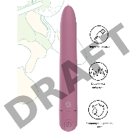 Розовый перезаряжаемый вибратор Haze - 18 см.