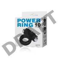 Эрекционное кольцо с вибрацией POWER RING 10