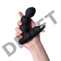 Стимулятор простаты Erotist Fourth, силикон, черный, 12,4 см