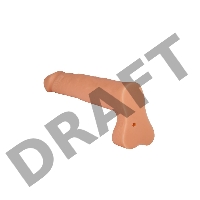 Фаллоимитатор пустотелый телесный