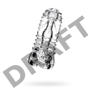 Мастурбатор нереалистичный Lingam by TOYFA  Savitri, TPE, прозрачный, 14 см