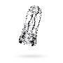 Мастурбатор нереалистичный Lingam by TOYFA  Savitri, TPE, прозрачный, 14 см