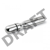 Фаллос для интенсивного электросекса Double Dan - 15,5 см.