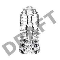 Мастурбатор нереалистичный Lingam by TOYFA  Savitri, TPE, прозрачный, 14 см