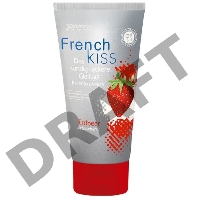 Съедобный лубрикант Frenchkiss с ароматом клубники - 75 мл.