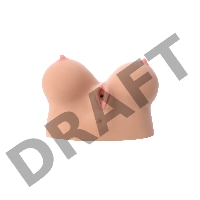 Мастурбатор реалистичный  KOKOS Juliana Breast, TPR, бежевый, 20 см