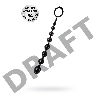 Анальная цепочка Toyfa A-toys Talis, TPE, черный, 28,3 см