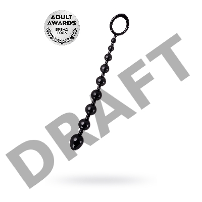 Анальная цепочка Toyfa A-toys Talis, TPE, черный, 28,3 см