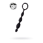 Анальная цепочка Toyfa A-toys S, силикон, черный, 19,5см