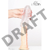 Мастурбатор нереалистичный Lingam by TOYFA  Savitri, TPE, прозрачный, 14 см