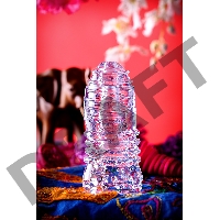 Мастурбатор нереалистичный Lingam by TOYFA  Savitri, TPE, прозрачный, 14 см