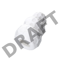 Мастурбатор A-Toys Flaff, TPE, белый, 8см, Ø 2,9 см