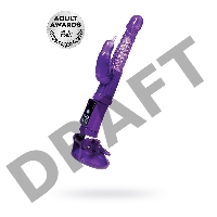 Вибратор с клиторальным стимулятором TOYFA A-Toys High-Tech fantasy, TPR, фиолетовый, 24 см