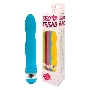 Голубой эргономичный вибратор Sexy Friend - 17,5 см.