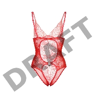 Боди Candy Girl c интимным доступом, красное, OS