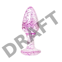 Анальная втулка TOYFA, акрил, фиолетовый, 8 см, Ø 2,8 см