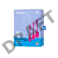 Набор вагинальных шариков Satisfyer YONI, силикон, красный, Ø 2 см.