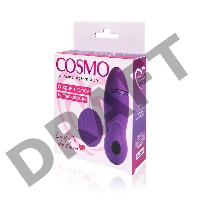 Фиолетовое виброяйцо Cosmo с пультом управления вибрацией