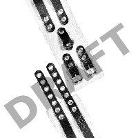 Оковы Pecado BDSM, мягкие, с двумя ремешками, с люверсами, натуральная кожа, бело-чёрные