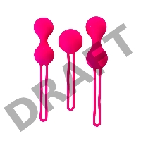 Вагинальные шарики A-Toys by TOYFA Redvil, силикон, розовые, 16,5 см