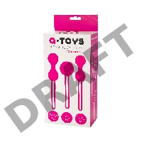 Вагинальные шарики A-Toys by TOYFA Redvil, силикон, розовые, 16,5 см