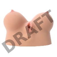 Мастурбатор реалистичный  KOKOS Juliana Breast, TPR, бежевый, 20 см