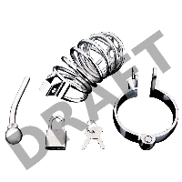 Металлическая клетка Urethral Play Cage