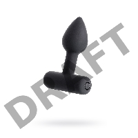 Анальная втулка Erotist SHAFT, силикон, черный, 6,9 см