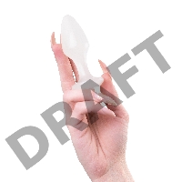 Анальная втулка TOYFA, акрил, белый, 9,5 см, Ø 3,4 см