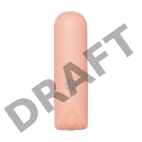 Персиковая перезаряжаемая вибропуля Gala