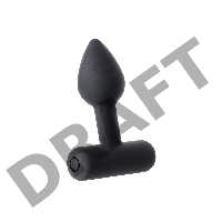 Анальная втулка Erotist SHAFT, силикон, черный, 6,9 см