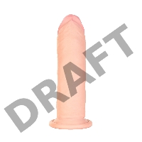 Реалистичный вибратор TOYFA RealStick Elite Vibro, TPR, телесный, 7 режимов вибрации, 21 см