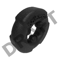 Эрекционное кольцо на пенис Bathmate Gladiator, elastomex, черное, Ø 4,5 см