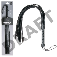 Черный флоггер Flogger Whip - 46 см.