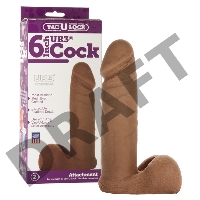 Насадка реалистик 6 мулат для Харнесс Vac-U-Lock™ - 6 ULTRASKYN™ Cock - Caramel