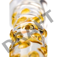 Двусторонний фаллоимитатор Sexus Glass, стекло, прозрачный, 25 см