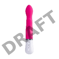 Вибратор LOVENSE Nora с клиторальным стимулятором, силикон, розовый, 20 см
