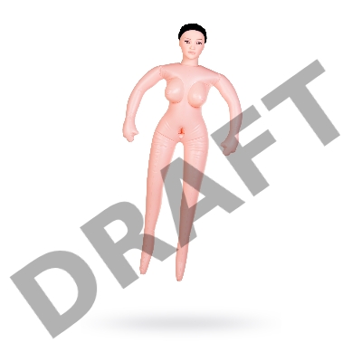 Кукла надувная Dolls-X by TOYF Nurse Emilia, реалистичная голова,брюнетка, с двумя отверстиями