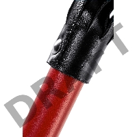 Плеть с краснои рукоятью Pecado BDSM, натуральная кожа, красная