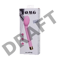 Нереалистичный вибратор Love to Love для точки G OMG, силикон, розовый, 17 см.