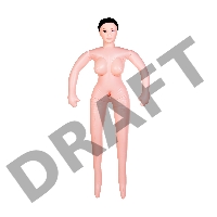 Кукла надувная Dolls-X by TOYF Nurse Emilia, реалистичная голова,брюнетка, с двумя отверстиями