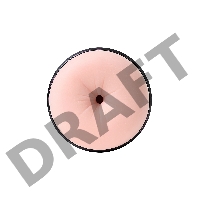 Мастурбатор Mystim Opus E Anus, TPE, телесный, 21,5 см