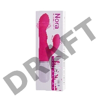 Вибратор LOVENSE Nora с клиторальным стимулятором, силикон, розовый, 20 см